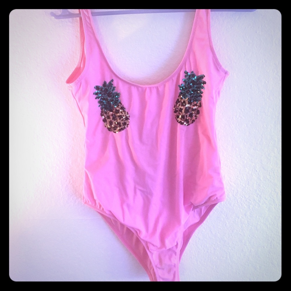 Top Shop Pink Pineapple one piece!